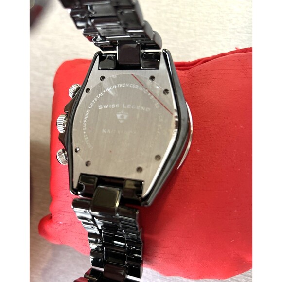Swiss Legend Karamica Ceramic Men's Watch w/ Swiss Movement and Sapphire Crystal - Picture 7 of 15